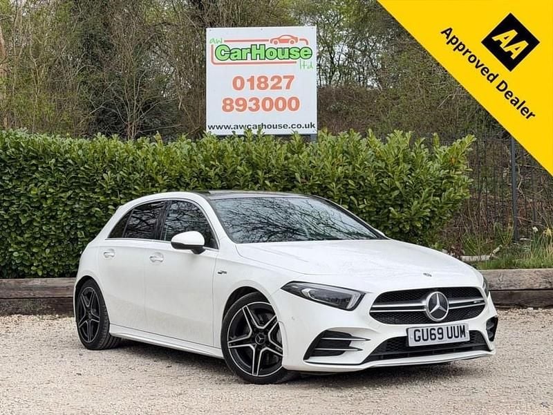 Used Mercedes A35 AMG Premium Plus 2019 White Hatchback
