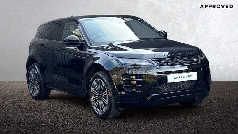 Santorini black Used 2025 Land Rover Range Rover evoque SE Dynamic SUV | £55,290 - Image 1/4