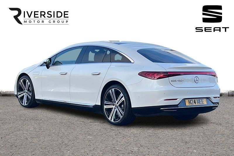 Used Mercedes EQS450+ Exclusive Luxury 244 kW (333 HP) 2022 Diamond white Sedan