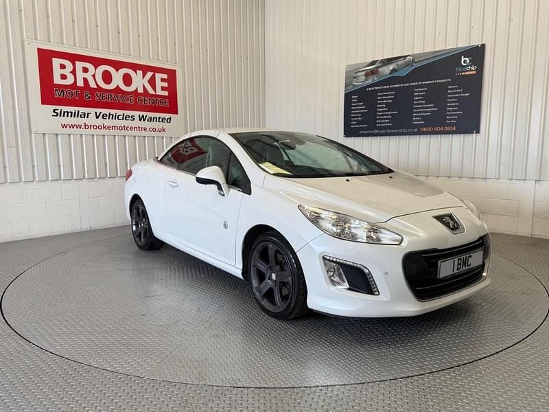 White Used 2013 Peugeot 308 CC Roland Garros Cabriolet | £7,190 (Expensive) - Image 1/2