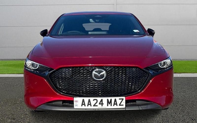 Begagnad Mazda 3 Homura-Line 186 HK (136 kW) 2023 Röd Halvkombi