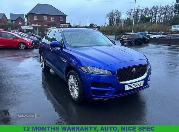 Blue Used 2018 Jaguar F-Pace Portfolio SUV | £13,995 (Fair price) - Image 1/4