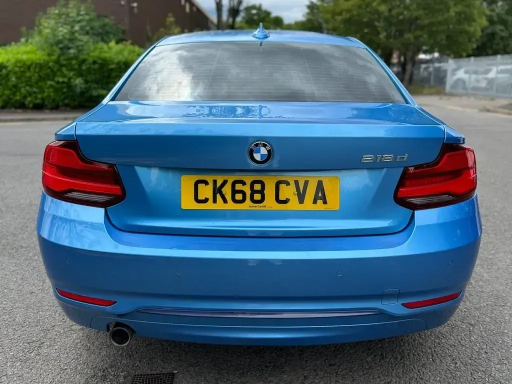 Used BMW 218 Sport Line 2018 Blue Coupe