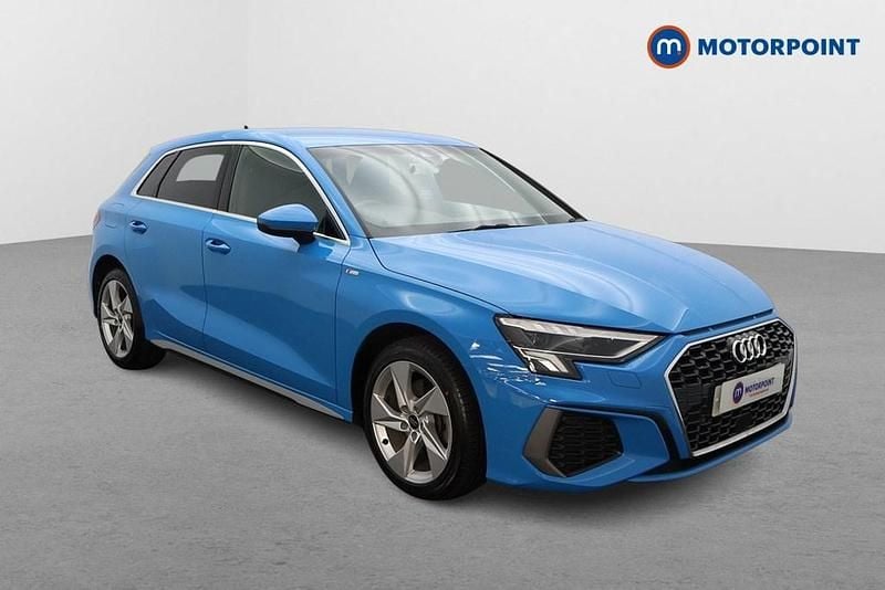Blue Used 2024 Audi A3 e-tron S-Line Hatchback | £22,599 (Good price) - Image 1/4