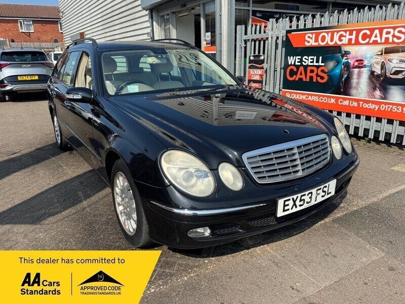 Black Used 2003 Mercedes E240 Elegance Estate | £1,495 - Image 1/4