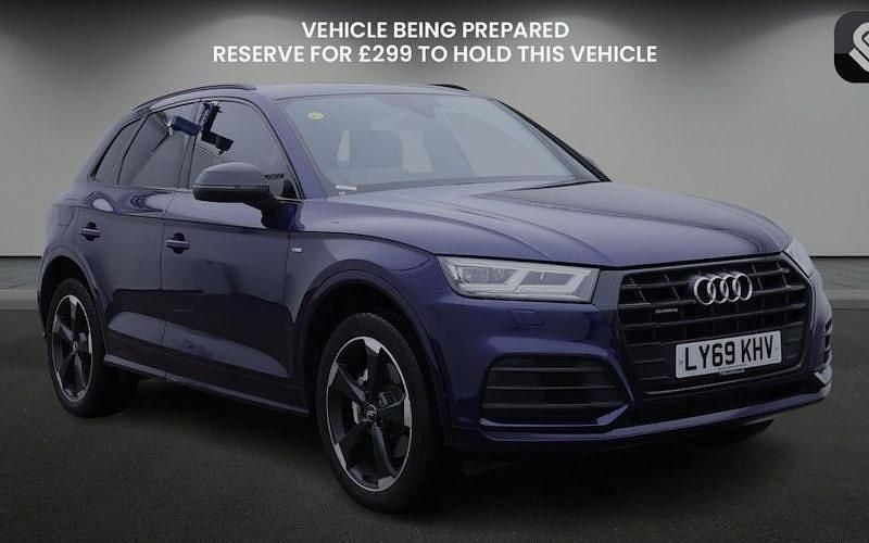Navarra blue metallic/navarra blue metallic Used 2019 Audi Q5 Black Edition SUV | £24,250 (Fair price) - Image 1/4