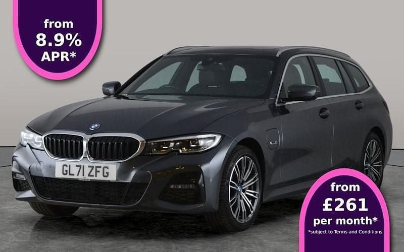 Grey Used 2022 BMW 330e M Sport Estate | £18,485 (Good price) - Image 1/3