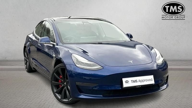Used Tesla Model 3 Performance 82 kW (112 HP) 2020 Blue Sedan