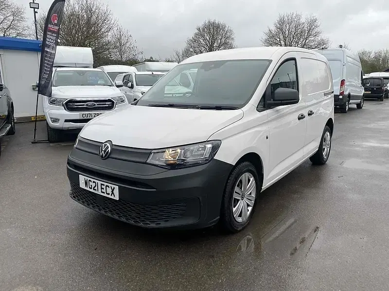 Used VW Caddy S 102 HP (75 kW) 2021 White MPV