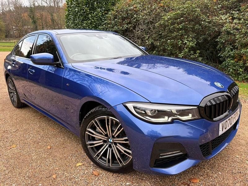 Blue Used 2020 BMW 330e M Sport Sedan | £18,444 (Fair price) - Image 1/4