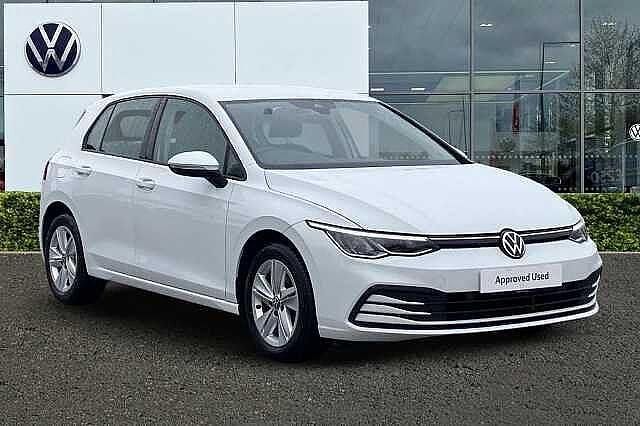 White Used 2021 VW Golf VIII Life Hatchback | £18,295 (Good price) - Image 1/4