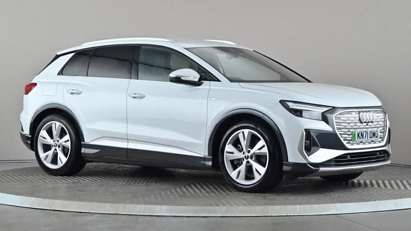 White Used 2021 Audi Q4 e-tron S-Line SUV | £24,498 (Good price) - Image 1/3