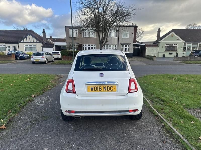 Used Fiat 500 Lounge 69 HP (50 kW) 2016 White Hatchback