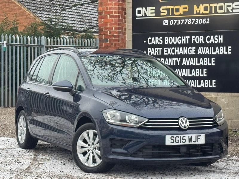 Blue Used 2015 VW Golf Sportsvan SE MPV | £4,495 (Good price) - Image 1/4