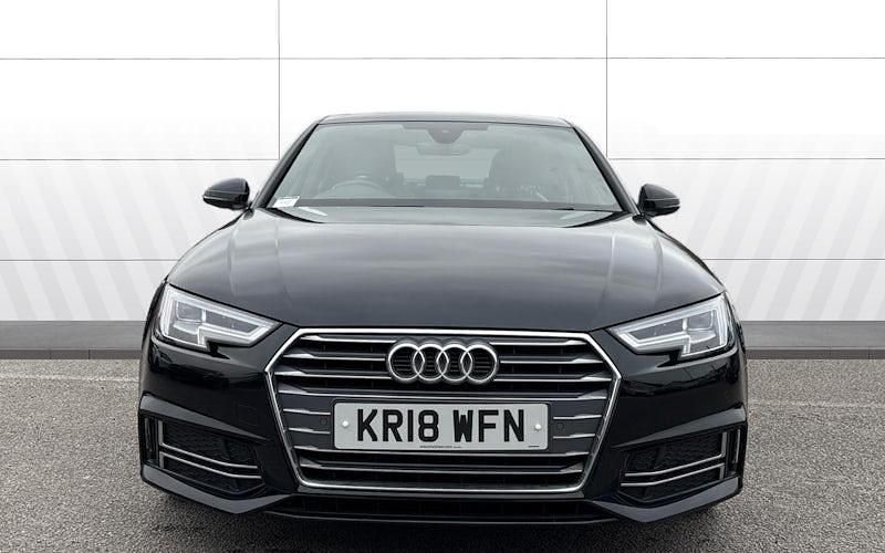 Used Audi A4 S-Line 150 HP (110 kW) 2018 Black Sedan