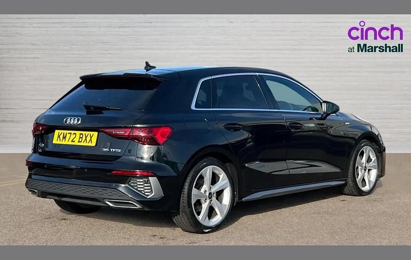 Used Audi A3 S-Line 147 HP (108 kW) 2022 Black Sedan