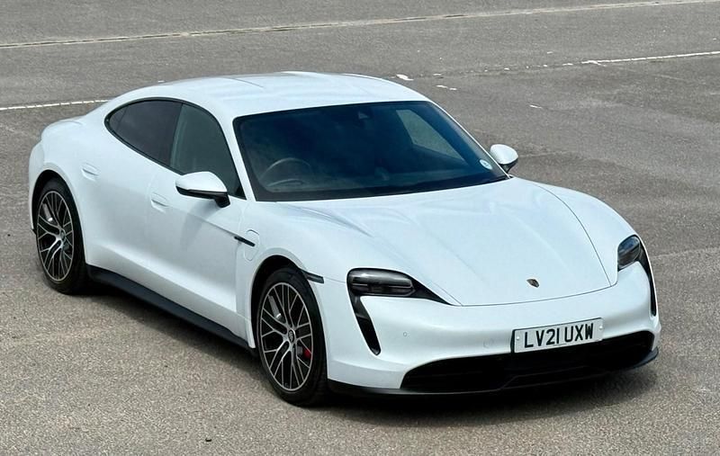 White Used 2021 Porsche Taycan Sedan | £44,990 (Super price) - Image 1/4