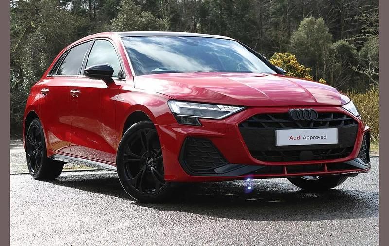 Red Used 2025 Audi A3 e-tron Black Edition Hatchback | £37,995 - Image 1/4