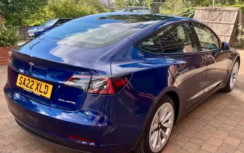 Used Tesla Model 3 Long Range AWD 366 kW (498 HP) 2022 Blue Sedan