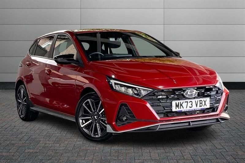 Red Used 2023 Hyundai i20 N Line Hatchback | £17,387 (Fair price) - Image 1/4