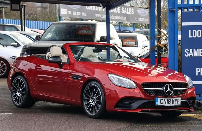 Used Mercedes SLC300 AMG line 2018 Red Cabriolet