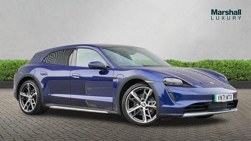 Blue Used 2021 Porsche Taycan Cross Turismo Sedan | £49,990 (Fair price) - Image 1/4