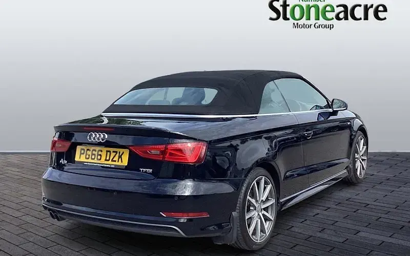 Used Audi A3 Cabriolet S-Line 150 HP (110 kW) 2016 Black Cabriolet