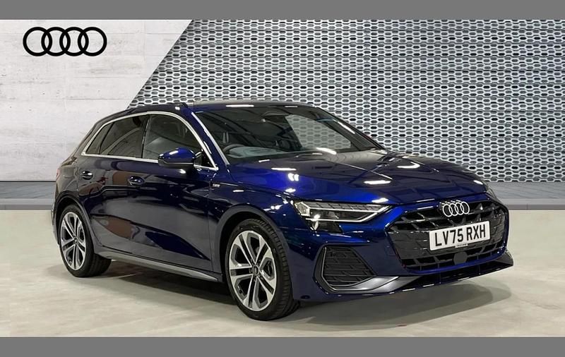 Begagnad Audi A3 S-Line 113 HK (83 kW) 2025 Blå Halvkombi