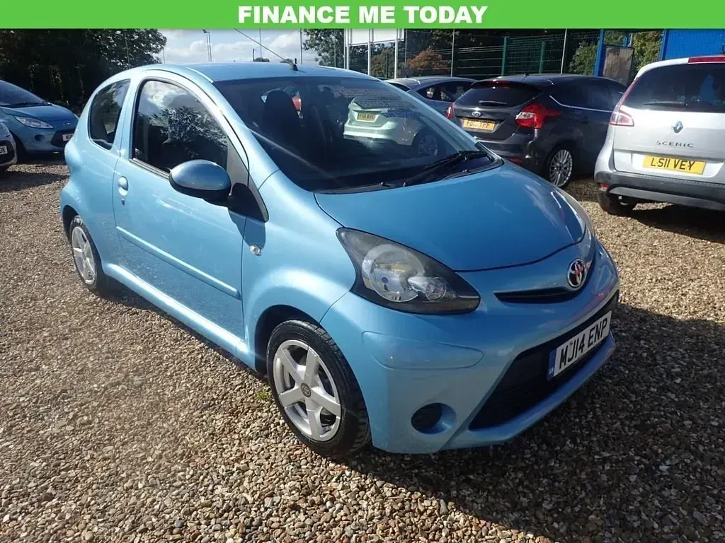 Begagnad Toyota Aygo 68 HK (50 kW) 2014 Blå Halvkombi