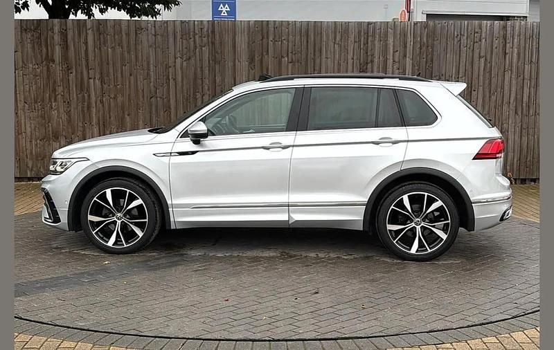 Silver Used 2021 VW Tiguan R-line SUV | £25,499 (Fair price) - Image 1/4