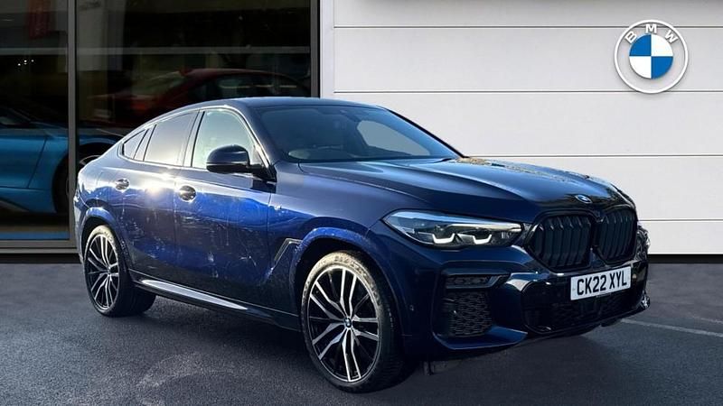 Blue Used 2022 BMW X6 M Sport SUV | £44,170 (Expensive) - Image 1/4