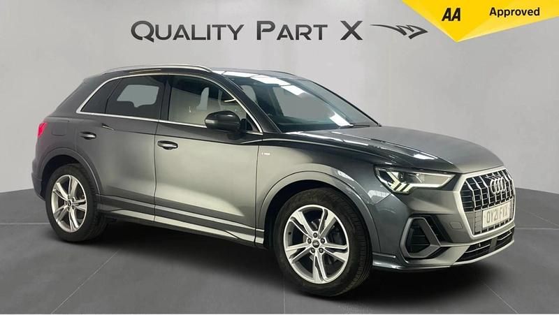 Grey Used 2021 Audi Q3 S-Line SUV | £17,489 (Fair price) - Image 1/4