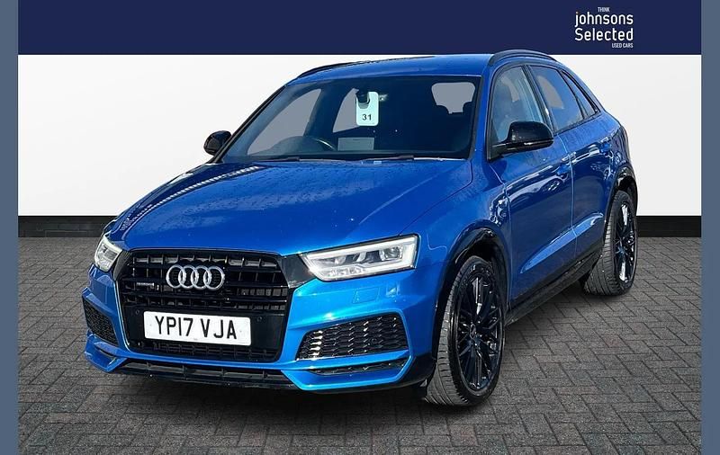 Used Audi Q3 Black Edition 177 HP (130 kW) 2017 Blue SUV