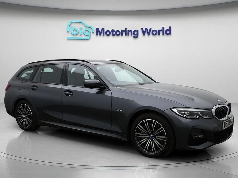 Grey Used 2021 BMW 330e M Sport Estate | £18,376 (Good price) - Image 1/4