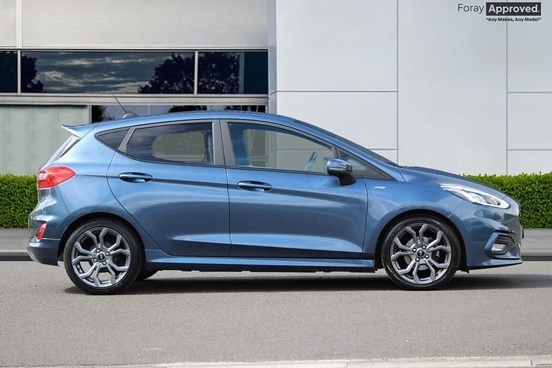 Begagnad Ford Fiesta ST-Line 2020 Blå Halvkombi