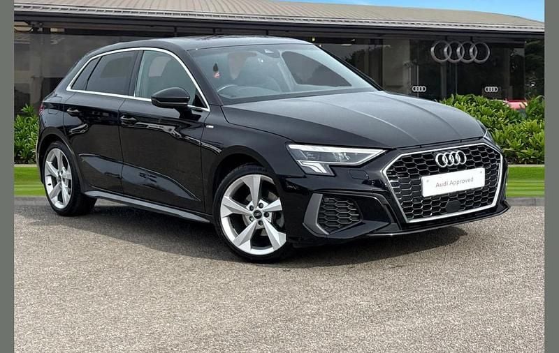 Used Audi A3 S-Line 147 HP (108 kW) 2022 Black Sedan
