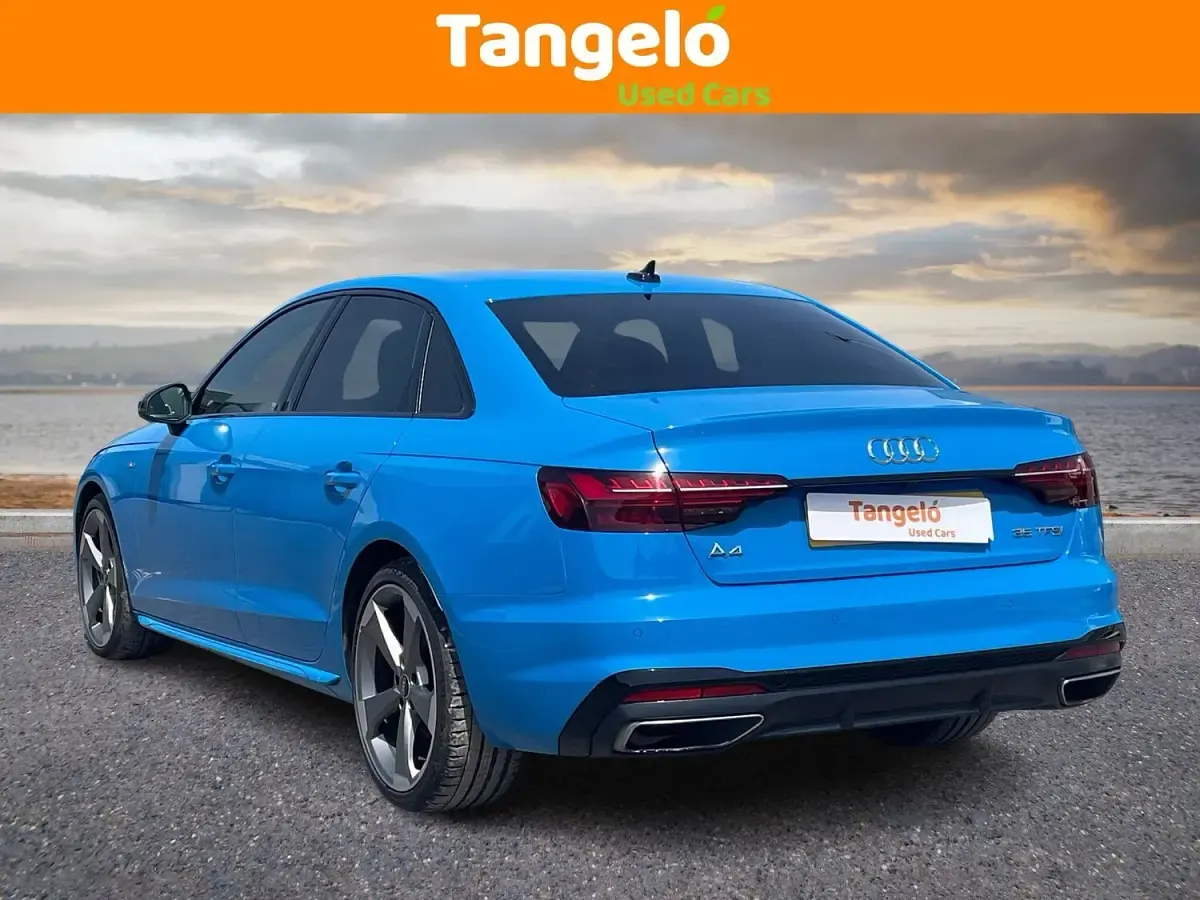 Used Audi A4 Black Edition 150 HP (110 kW) 2021 Blue Sedan