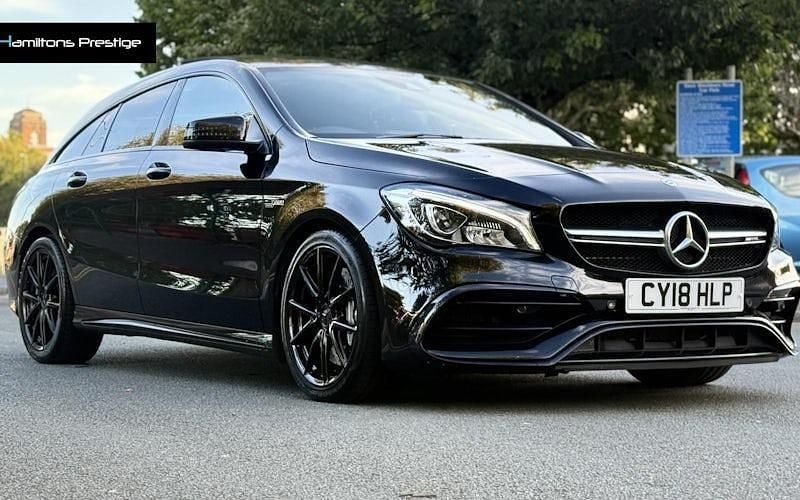 Black Used 2017 Mercedes CLA45 AMG Shooting Brake AMG Estate | £20,495 - Image 1/4