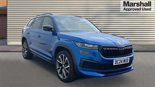 Blue Used 2024 Skoda Kodiaq SportLine SUV | £36,790 (Fair price) - Image 1/4