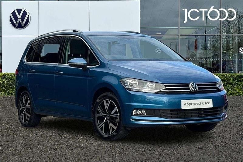 Blue Used 2022 VW Touran SEL MPV | £27,000 (Fair price) - Image 1/4