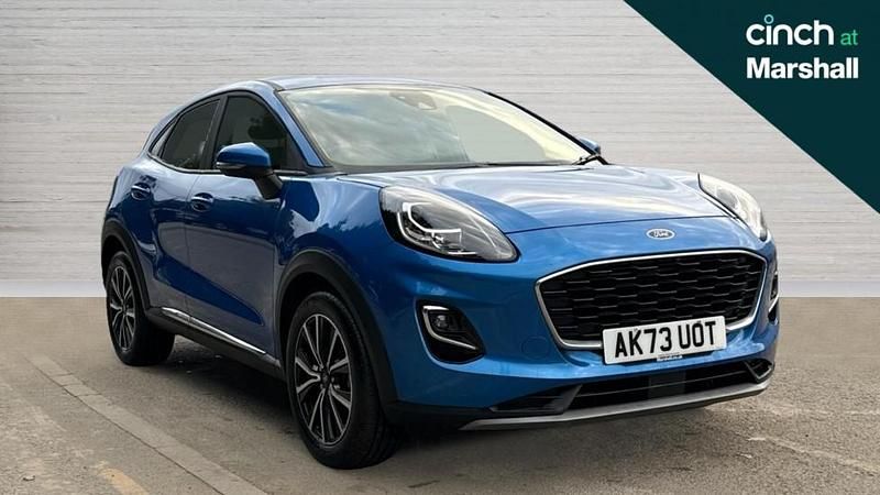 Desert island blue (exclusive colour) Used 2023 Ford Puma Gen-E Titanium | £15,496 (Good price) - Image 1/4