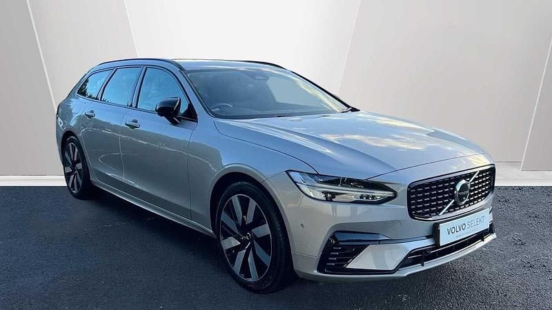 New Volvo V90 Plus 345 HP (253 kW) 2025 Silver dawn Estate