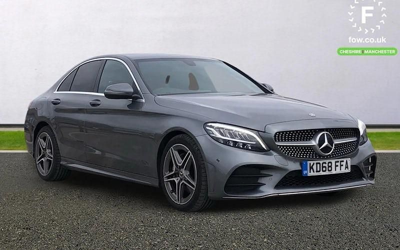 Used Mercedes C200 AMG line 184 HP (135 kW) 2019 Grey Sedan