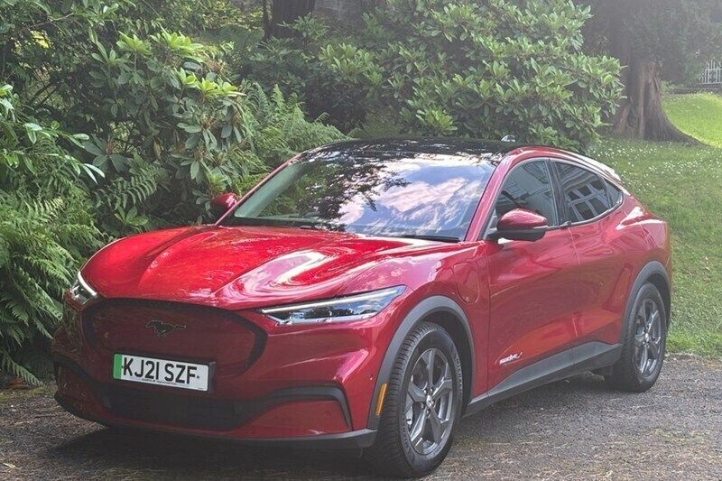 Red Used 2021 Ford Mustang Mach-E Extended Range SUV | £20,995 (Fair price) - Image 1/1