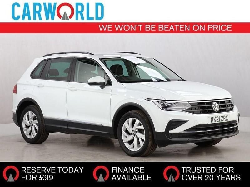 White Used 2021 VW Tiguan Life SUV | £15,957 (Good price) - Image 1/3