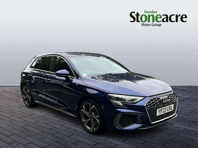 Blue Used 2023 Audi A3 S-Line Hatchback | £22,099 (Fair price) - Image 1/4