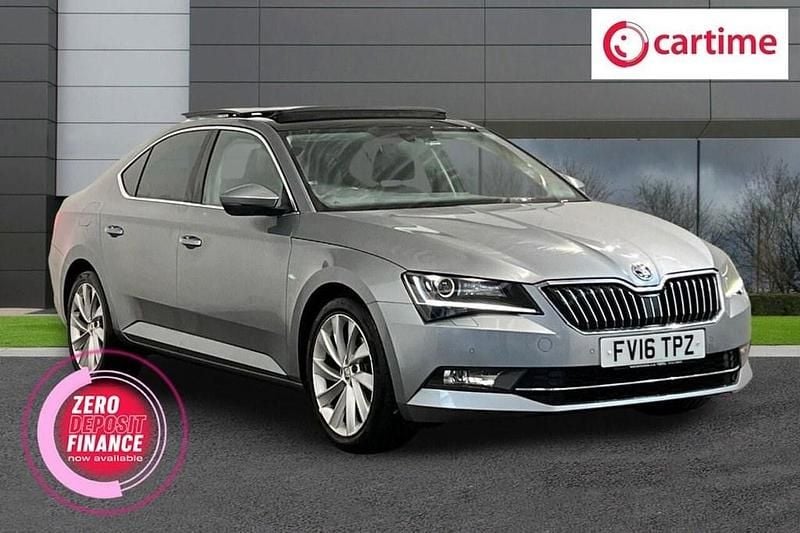 Used Skoda Superb SE L Executive 150 HP (110 kW) 2016 Grey Hatchback