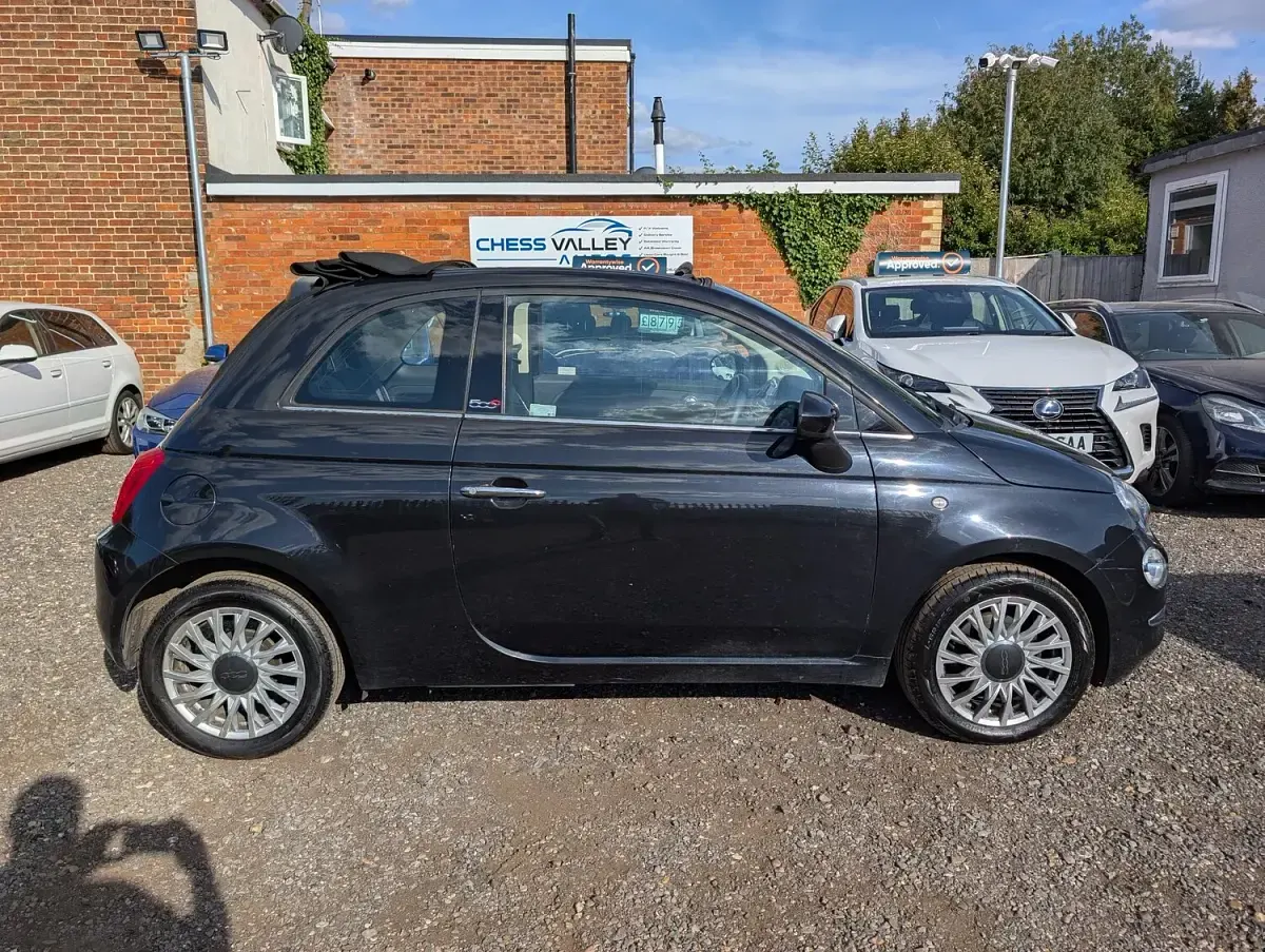 Used Fiat 500C Lounge 69 HP (50 kW) 2018 Black Cabriolet