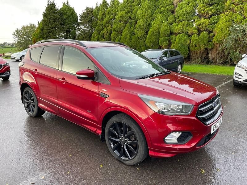 Red Used 2017 Ford Kuga ST-Line X SUV | £12,995 (Expensive) - Image 1/4