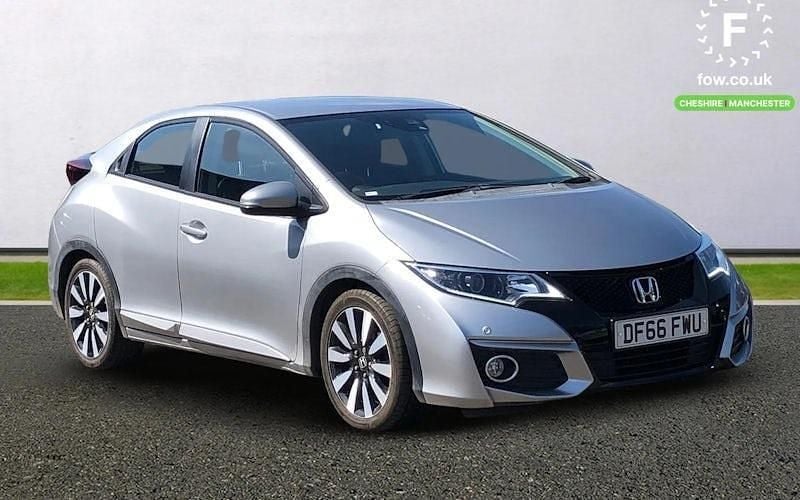 Silver Used 2016 Honda Civic SE Plus Hatchback | £12,399 (Fair price) - Image 1/3